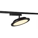 1-Phasen LED Strahler PANEL TRACK, Rund, Ø 20cm, 230V / 450mA, 18W 3000K 1800lm, CRi >90, Schwarz