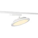 SLV 1-Phasen LED Strahler PANEL TRACK, Rund, Ø 20cm, 230V / 450mA, 18W 3000K 1800lm, CRi >90, Weiß