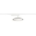 SLV 1-Phasen LED Strahler PANEL TRACK, Rund, Ø 20cm, 230V / 450mA, 18W 3000K 1800lm, CRi >90, Weiß