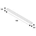 3-Phase track S-TRACK DALI, 1m, IP20, black