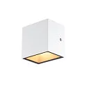 LED Außenwandleuchte SITRA S WL SINGLE, IP44 IK05, 6.2W 3000/4000K (CCT Switch) 580/620lm 105°, weiß