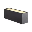 LED Außenwandleuchte SITRA L, UP/DOWN, IP65 IK03, 24W 3000/4000K (CCT Switch) 2800lm 2x105°, anthrazit