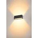 LED Außenwandleuchte SITRA L, UP/DOWN, IP65 IK03, 24W 3000/4000K (CCT Switch) 2800lm 2x105°, anthrazit