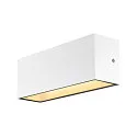 LED Außenwandleuchte SITRA L, UP/DOWN, IP65 IK03, 24W 3000/4000K (CCT Switch) 2800lm 2x105°, weiß