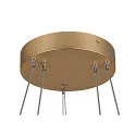 SLV LED Pendelleuchte ONE DOUBLE PHASE, Up/Down, Ø 60cm, 35W 2700/3000K (CCT) 1270lm 130°, CRi >90, messing