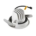 SLV LED Deckeneinbauleuchte NUMINOS® MOVE S, 2700K, 20°, Weiß / Schwarz