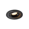 LED Deckeneinbauleuchte NUMINOS® MOVE S, 3000K, 20°, Schwarz