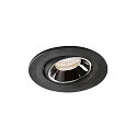 LED Deckeneinbauleuchte NUMINOS® MOVE S, 4000K, 20°, Schwarz / Chrom