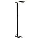 SLV LED Büro-Stehleuchte WORKLIGHT, Up/Down, mit Sensor, 79W 4000K 7600lm 100°/80°, UGR , Schwarz