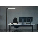 SLV LED Büro-Stehleuchte WORKLIGHT, Up/Down, mit Sensor, 79W 4000K 7600lm 100°/80°, UGR , Schwarz