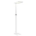 SLV LED Büro-Stehleuchte WORKLIGHT, Up/Down, mit Sensor, 79W 4000K 7600lm 100°/80°, UGR , Weiß