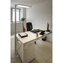 SLV LED Büro-Stehleuchte WORKLIGHT, Up/Down, mit Sensor, 79W 4000K 7600lm 100°/80°, UGR , Weiß