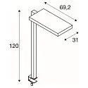 Table lamp WORKLIGHT, 79W, 4000K, 80°, black