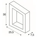 SLV LED Wandleuchte BOOKAT, 15W, 3000/4000K, anthrazit