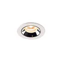 LED Deckeneinbauleuchte NUMINOS® XS, 2700K, 20°, Weiß / Chrom