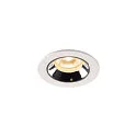 LED Deckeneinbauleuchte NUMINOS® XS, 3000K, 40°, Weiß / Chrom