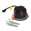 LED Deckeneinbauleuchte NUMINOS® XS, 4000K, 20°, Schwarz