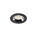LED Deckeneinbauleuchte NUMINOS® XS, 4000K, 55°, Schwarz / Chrom