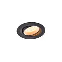 LED Deckeneinbauleuchte NUMINOS® MOVE XS, 2700K, 55°, Schwarz / Weiß
