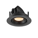 SLV LED Ceiling recessed luminaire NUMINOS® GIMBLE XS, 2700K, 20°, black