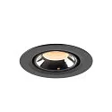 SLV LED Deckeneinbauleuchte NUMINOS® GIMBLE XS, 2700K, 20°, Schwarz / Chrom