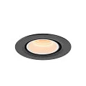 SLV LED Ceiling recessed luminaire NUMINOS® GIMBLE XS, 2700K, 40°, black/white