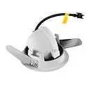 SLV LED Deckeneinbauleuchte NUMINOS® GIMBLE XS, 2700K, 20°, Weiß / Schwarz