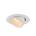 SLV LED Ceiling recessed luminaire NUMINOS® GIMBLE XS, 2700K, 20°, white