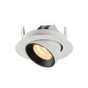 SLV LED Ceiling recessed luminaire NUMINOS® GIMBLE XS, 2700K, 40°, white/black