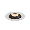 SLV LED Ceiling recessed luminaire NUMINOS® GIMBLE XS, 2700K, 40°, white/black