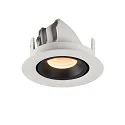 SLV LED Deckeneinbauleuchte NUMINOS® GIMBLE XS, 2700K, 55°, Weiß / Schwarz