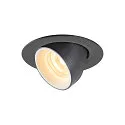 LED Deckeneinbauleuchte NUMINOS® GIMBLE XS, 3000K, 40°, Schwarz / Weiß