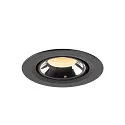 SLV LED Deckeneinbauleuchte NUMINOS® GIMBLE XS, 3000K, 40°, Schwarz / Chrom