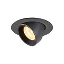LED Deckeneinbauleuchte NUMINOS® GIMBLE XS, 3000K, 55°, Schwarz