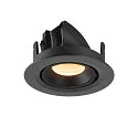 SLV LED Deckeneinbauleuchte NUMINOS® GIMBLE XS, 3000K, 55°, Schwarz