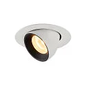 LED Deckeneinbauleuchte NUMINOS® GIMBLE XS, 3000K, 20°, Weiß / Schwarz
