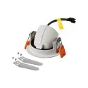 SLV LED Deckeneinbauleuchte NUMINOS® GIMBLE XS, 3000K, 20°, Weiß / Schwarz