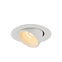 SLV LED Ceiling recessed luminaire NUMINOS® GIMBLE XS, 3000K, 40°, white