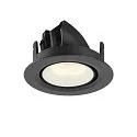 SLV LED Ceiling recessed luminaire NUMINOS® GIMBLE XS, 4000K, 55°, black/white