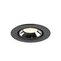 SLV LED Deckeneinbauleuchte NUMINOS® GIMBLE XS, 4000K, 55°, Schwarz / Chrom