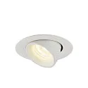SLV LED Ceiling recessed luminaire NUMINOS® GIMBLE XS, 4000K, 40°, white