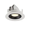 SLV LED Deckeneinbauleuchte NUMINOS® GIMBLE XS, 4000K, 55°, Weiß / Schwarz