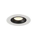 SLV LED Deckeneinbauleuchte NUMINOS® GIMBLE XS, 4000K, 55°, Weiß / Schwarz