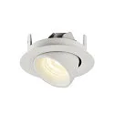 SLV LED Ceiling recessed luminaire NUMINOS® GIMBLE XS, 4000K, 55°, white