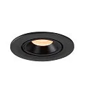 SLV LED Ceiling recessed luminaire NUMINOS® GIMBLE S, 2700K, 20°, black
