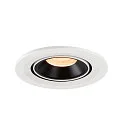 SLV LED Deckeneinbauleuchte NUMINOS® GIMBLE S, 2700K, 20°, Weiß / Schwarz