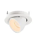 SLV LED Ceiling recessed luminaire NUMINOS® GIMBLE S, 2700K, 20°, white