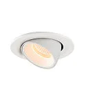 SLV LED Ceiling recessed luminaire NUMINOS® GIMBLE S, 2700K, 20°, white