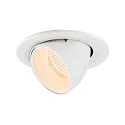 LED Deckeneinbauleuchte NUMINOS® GIMBLE S, 2700K, 55°, Weiß