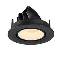 SLV LED Ceiling recessed luminaire NUMINOS® GIMBLE S, 3000K, 20°, black/white
